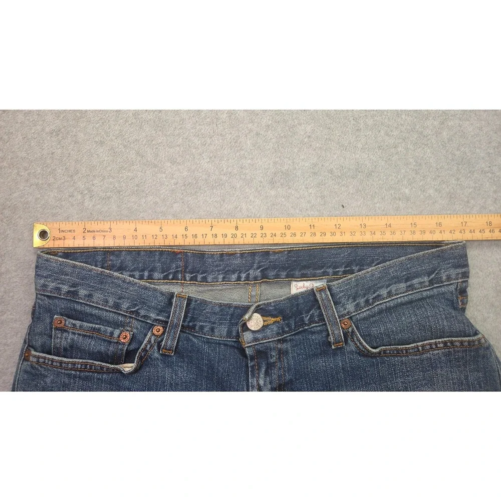 Lucky Brand Josie Jeans Womens 31 (Tag 34x31)Blue Mid Rise Bootcut Denim Stretch